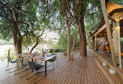 Tsowa Safari Island Zambezi River island Zambezi National Park Victoria Falls Zimbabwe