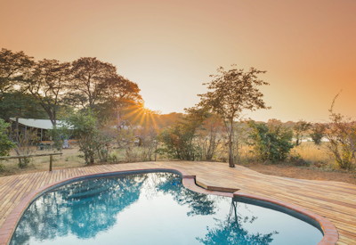 Verney's Camp Mmachaba Safaris private concession open floodplain Hwange Zimbabwe