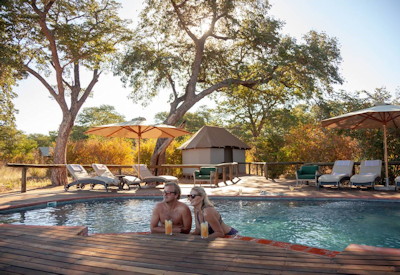 Verney's Camp large swimming pool Hwange National Park Zimbabwe summer