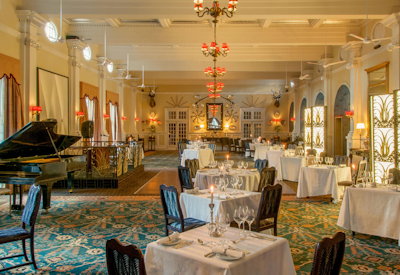 Victoria Falls Hotel Stanley's Terrace Jungle Junction Livingstone Room dining Zimbabwe