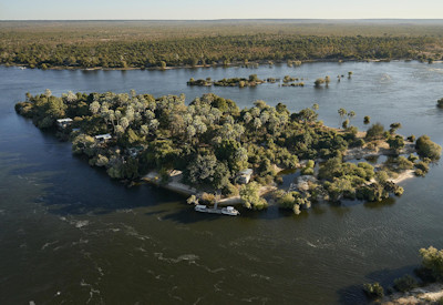 Victoria Falls River Lodge island treehouse suites Zambezi River Victoria Falls Zimbabwe
