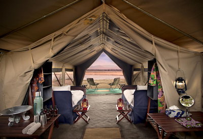 Zambezi Expeditions Camp views floodplain Zambezi River Mana Pools Zimbabwe