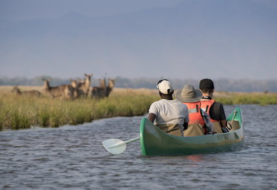 Zambezi River canoeing safari Mana Pools National Park Best Of Zimbabwe Safari