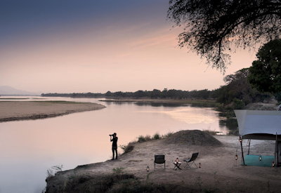 Mighty Zambezi River canoeing fishing Zambezi Expeditions Camp Mana Pools Zimbabwe
