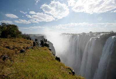 Victoria Falls Mosi oa Tunya smoke that thunders Game Trail Camping Safari Zimbabwe